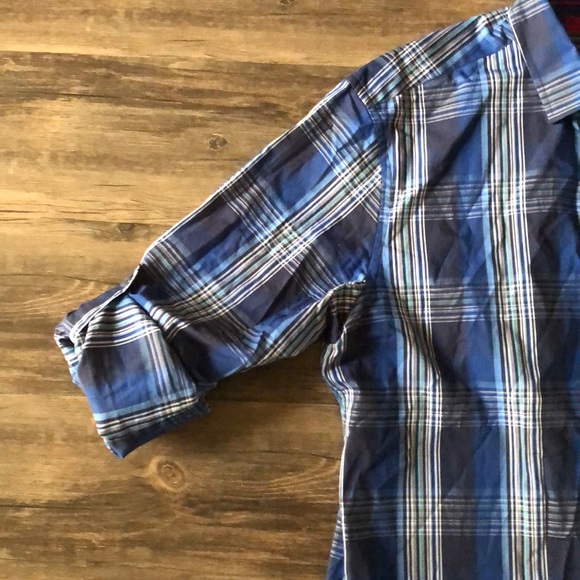 Men’s Alfani Plaid Button Down size M - Picture 6 of 10